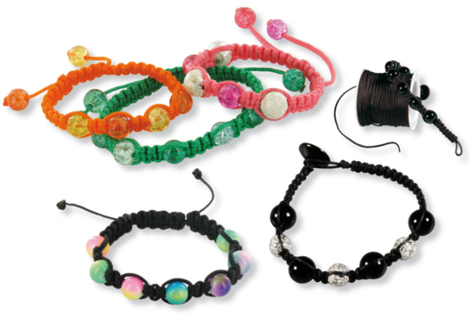 bracelets shamballa confection - Activités manuelles créations de bijoux - 10doigts.fr