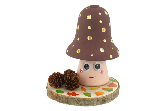 bricolage automne enfants champignon - Activités manuelles Automne - 10doigts.fr - 2