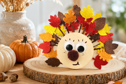 Bricolage Automne Herisson Mignon - Activités manuelles d'automne - 10doigts.fr