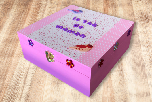 Bricolage Boîte Thé Maman - Activités manuelles fête des mères - 10doigts.fr