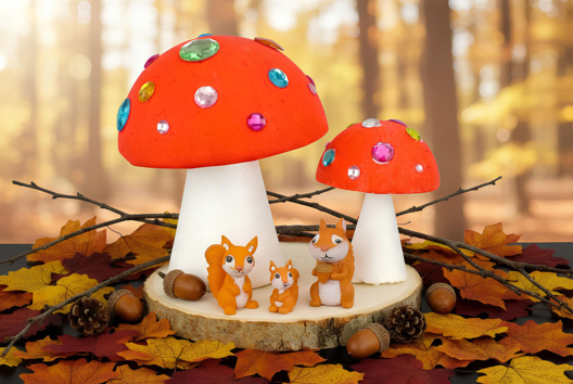 Bricolage Enfant Automne champignons - Activités manuelles Automne - 10doigts.fr - 2