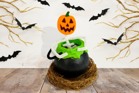 Bricolage Enfant Halloween Chaudron Magique - Activités manuelles Halloween - 10doigts.fr