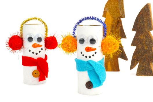Bricolage enfant Noel Bonhomme de neige - Activités manuelles personnages de Noël - 10doigts.fr