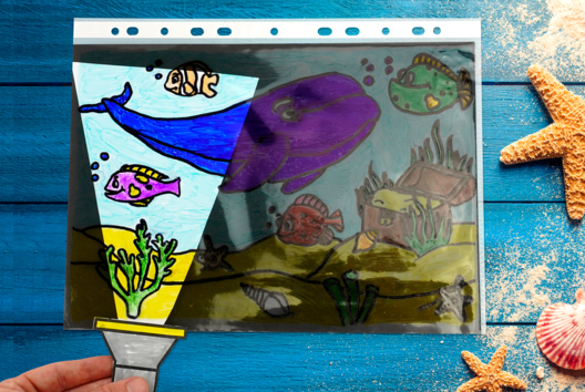 Bricolage enfant ocean facile - Activités manuelles océan - 10doigts.fr - 2