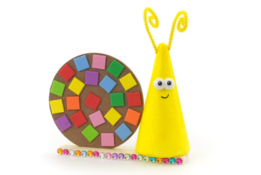 bricolage facile enfants escargot automne DIY - Activités manuelles animaux - 10doigts.fr - 2