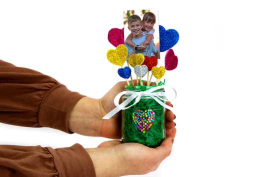 Bricolage Fleur coeur Maman - Activités manuelles fête des mères - 10doigts.fr - 2