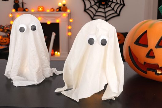 Bricolage Halloween Enfant Fantome - Activités manuelles Halloween - 10doigts.fr