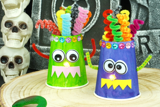 Bricolage Halloween Monstre Enfant - Activités manuelles Halloween - 10doigts.fr - 2