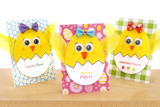 bricolage pâques enfants poussin DIY - Activités manuelles DIY Pâques - 10doigts.fr - 2