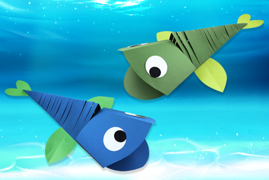 Bricolage Poisson Avril - Activités manuelles animaux - 10doigts.fr