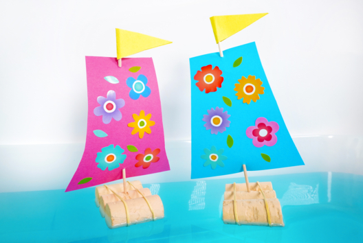 bricolage recyclage bateau facile - Activités manuelles recyclage - 10doigts.fr