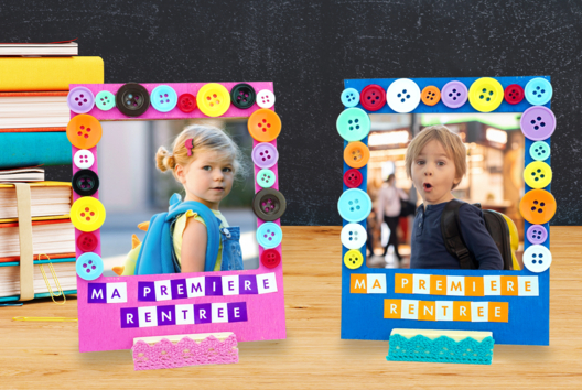 Bricolage Souvenir Premier Jour école - Activités manuelles cadres - 10doigts.fr