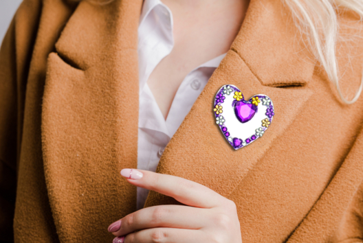 broche strass - Activités manuelles fête des mères - 10doigts.fr