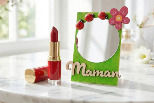 cadeau fête des mères miroir enfants - Activités manuelles fête des mères - 10doigts.fr