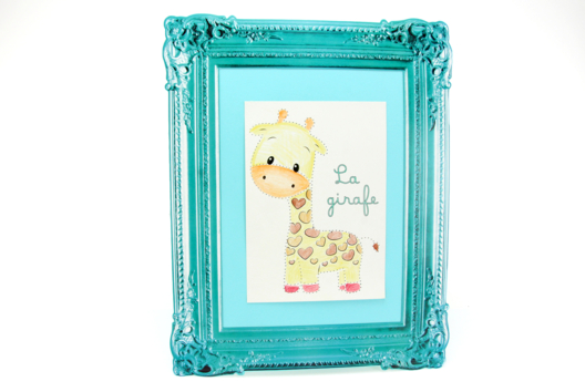 cadre girafe - Activités manuelles montessori - 10doigts.fr