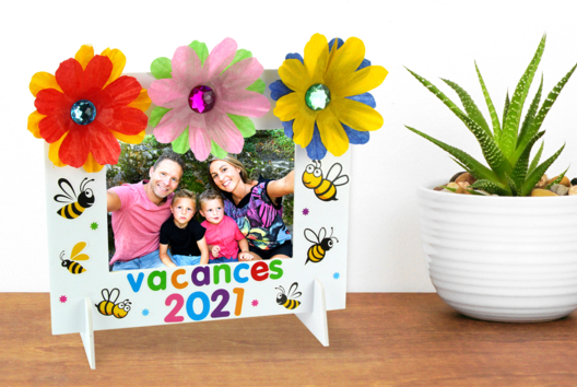 cadre photo été vacances activité enfants - Activités manuelles Été - 10doigts.fr