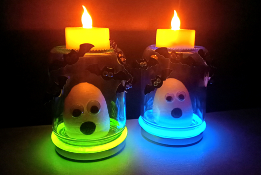 cage à fantôme bricolage halloween enfants - Activités manuelles Halloween - 10doigts.fr