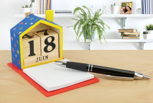 calendrier mémo cadeau fête des pères - Activités manuelles fête des pères - 10doigts.fr