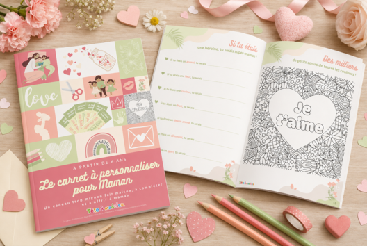 Carnet Activités manuelles Enfant Fete des meres - Carnets d'activités manuelles enfants - 10doigts.fr