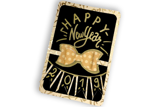 carte bonne année - Activités manuelles carterie - 10doigts.fr