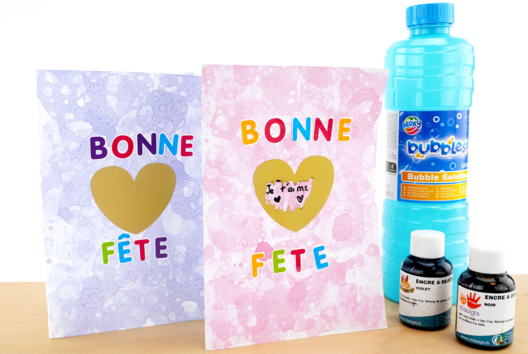 carte bulle de savon - Activités manuelles fête des mères - 10doigts.fr - 2
