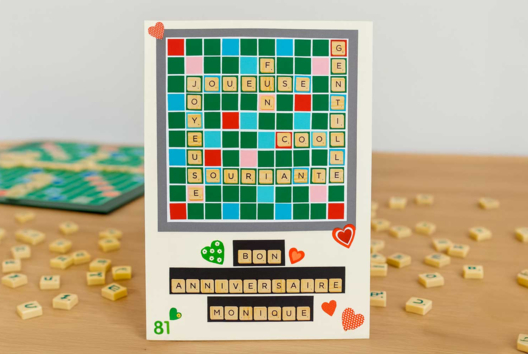 carte scrabble - Activités manuelles adultes - 10doigts.fr