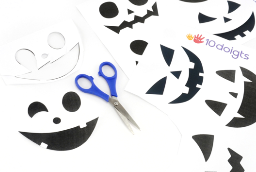 citrouille à découper - Activités manuelles Halloween - 10doigts.fr - 2