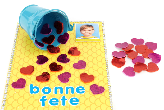 coeurs stickers holographiques - Activités manuelles fête des mères - 10doigts.fr - 2