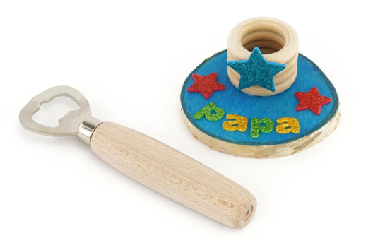 décapsuleur personnalisé fête des pères - Activités manuelles fête des pères - 10doigts.fr - 2