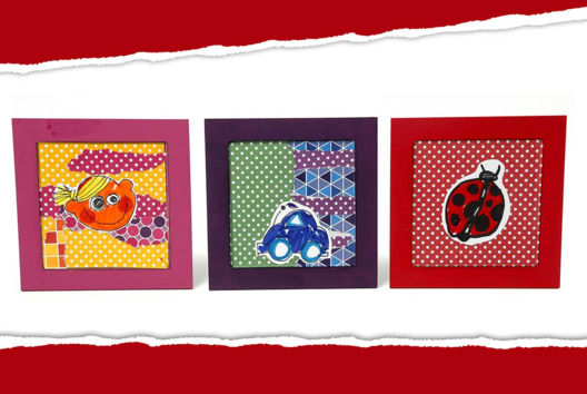 dessous de plat collage papier - Activités manuelles collage, pliage - 10doigts.fr