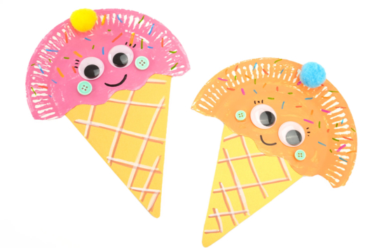 diy cornet de glace - Activités manuelles Été - 10doigts.fr - 2