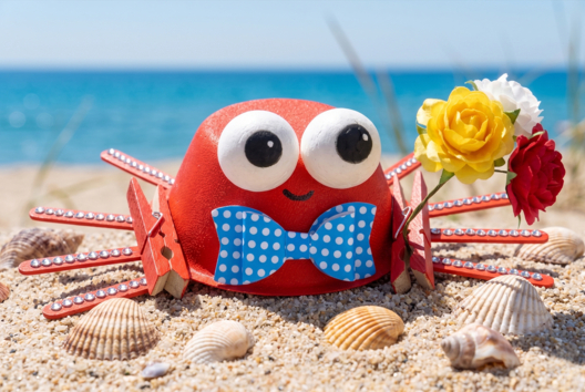 DIY crabe activité été enfants - Activités manuelles océan : plongez dans un univers créatif et sensoriel - 10doigts.fr