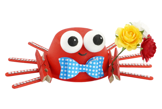 DIY crabe enfants été - Activités manuelles océan - 10doigts.fr - 2