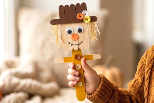 DIY épouvantail activité automne - Activités manuelles d'automne - 10doigts.fr