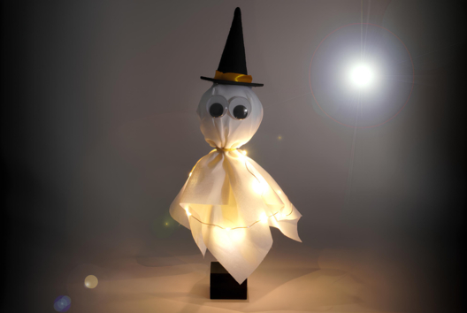 DIY halloween fantome enfants - Activités manuelles Halloween - 10doigts.fr - 2