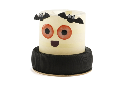 DIY halloween photophore fantôme momie - Activités manuelles Halloween - 10doigts.fr - 2