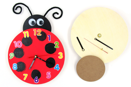 DIY horloge coccinelle activité facile enfants - Activités manuelles bricolages - 10doigts.fr - 2