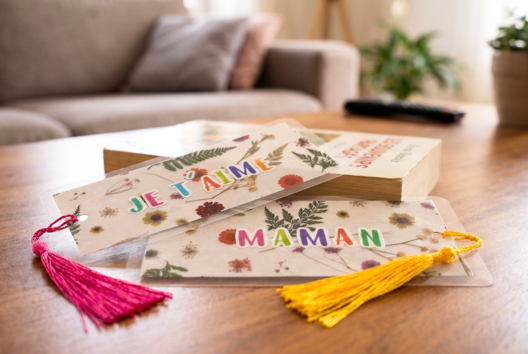 DIY marque pages fête des mères fleurs - Activités manuelles fleurs : des créations autour de la nature et des saisons - 10doigts.fr