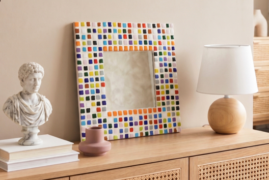 DIY miroir mosaïques - Activités manuelles mosaïques - 10doigts.fr - 2