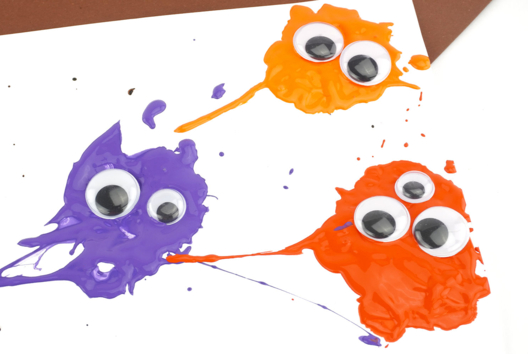 diy monstres eclates peinture - Activités manuelles Halloween - 10doigts.fr
