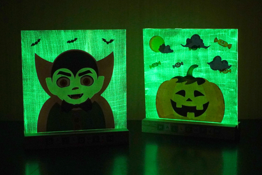 DIY phosphorescent halloween - Activités manuelles Halloween - 10doigts.fr