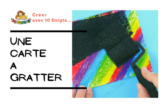 faire une carte - Activités manuelles arc-en-ciel - 10doigts.fr