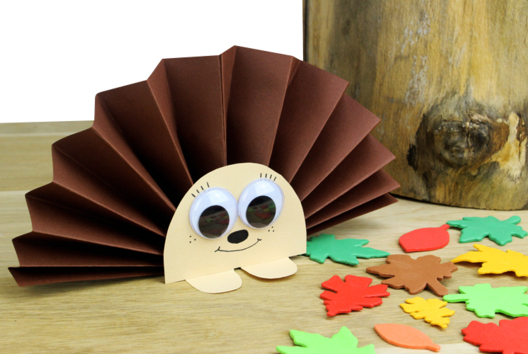hérisson papier bricolage enfants - Activités manuelles animaux - 10doigts.fr