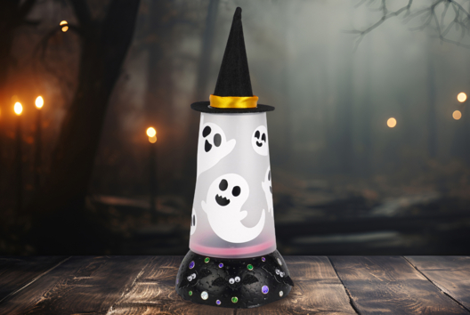 lampe fanbtôme DIY halloween enfants - Activités manuelles Halloween - 10doigts.fr - 2