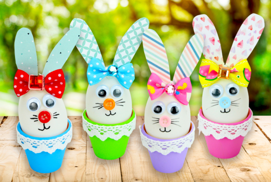 lapin pâques oeuf bricolage enfant pot terre cuite - Activités manuelles DIY Pâques - 10doigts.fr