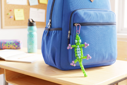 Lézard en perles pony beads - Activités manuelles pour fabriquer vos porte-clés - 10doigts.fr - 2
