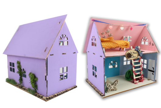 maison poupée - Activités manuelles jeux - 10doigts.fr