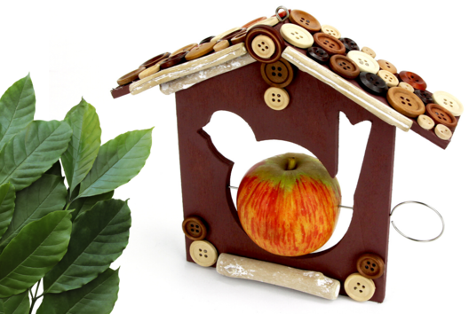 mangeoire oiseaux bricolage nature enfants - Activités manuelles la nature - 10doigts.fr