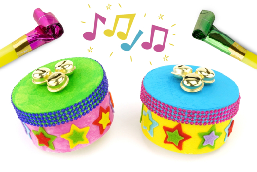 maracas carnaval enfants DIY - Activités manuelles éveil musical - 10doigts.fr