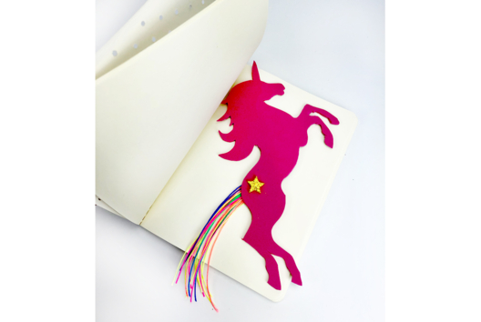 marque page rose - Activités manuelles collage, pliage - 10doigts.fr - 2